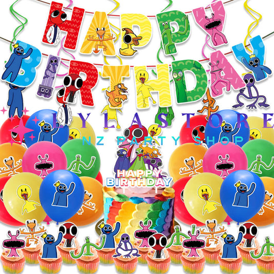 Rainbow Friends Roblox Themed Birthday Party Balloon Pack Decorations