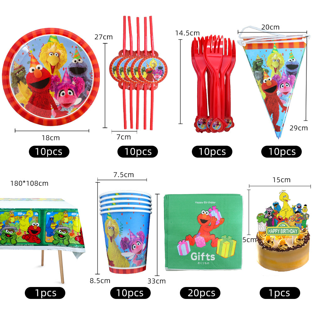Sesame Street Birthday Party Pack Decorations