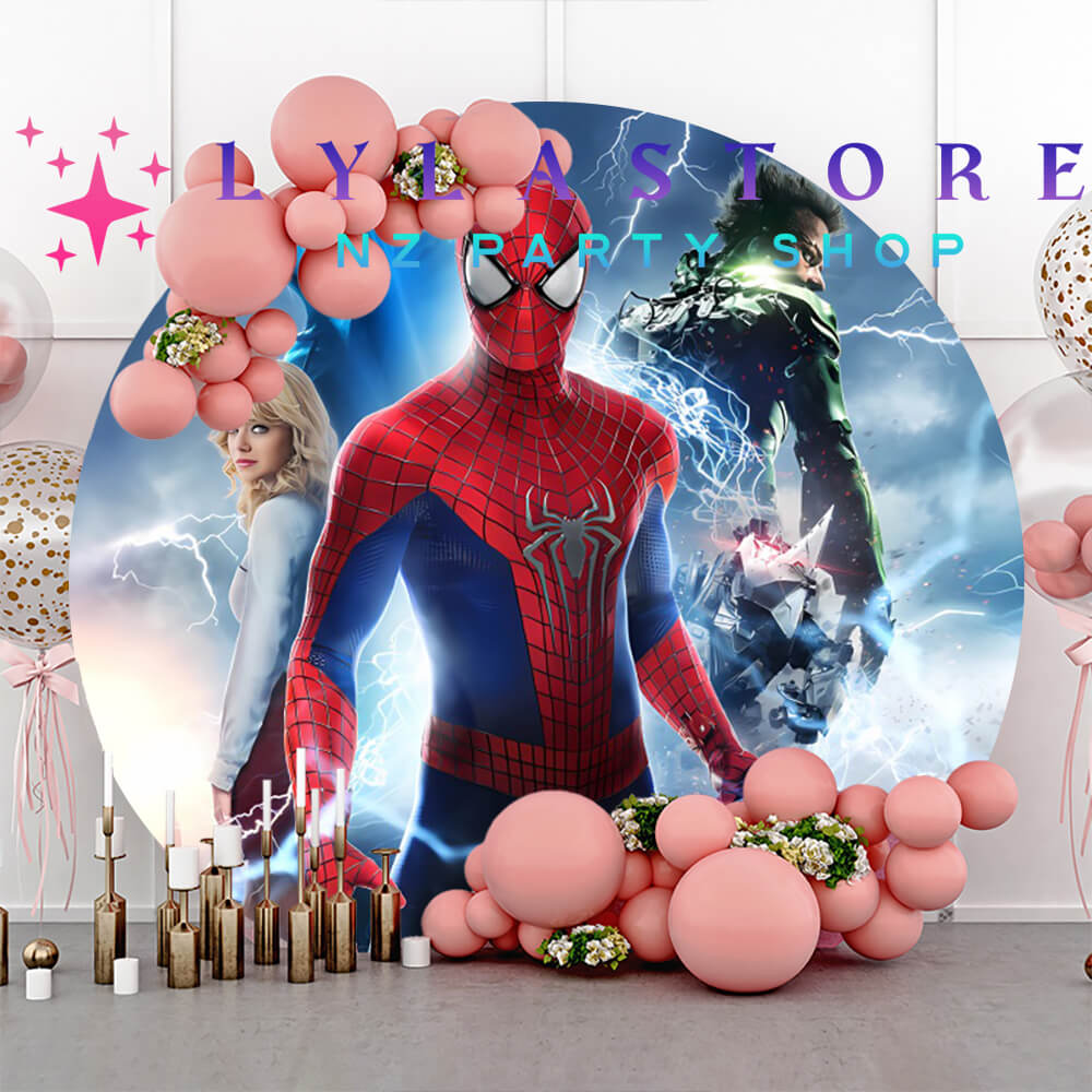 spiderman-superhero-birthday-backdrop-banner-hire-auckland-lylastore.com