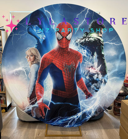 spiderman-superhero-birthday-backdrop-banner-hire-auckland-lylastore.com