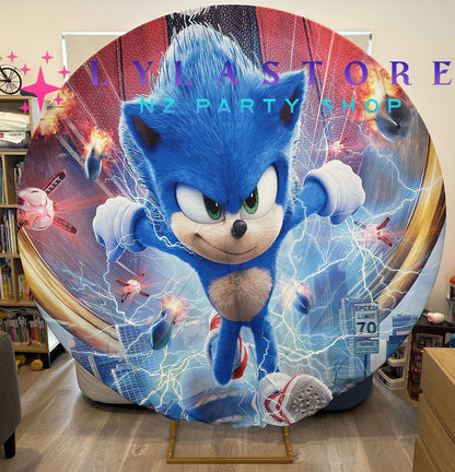 sonic-birthday-backdrop-banner-hire-auckland-lylastore.com