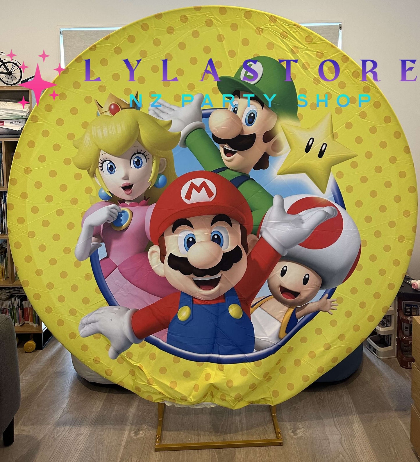 mario-birthday-backdrop-banner-hire-auckland-lylastore.com