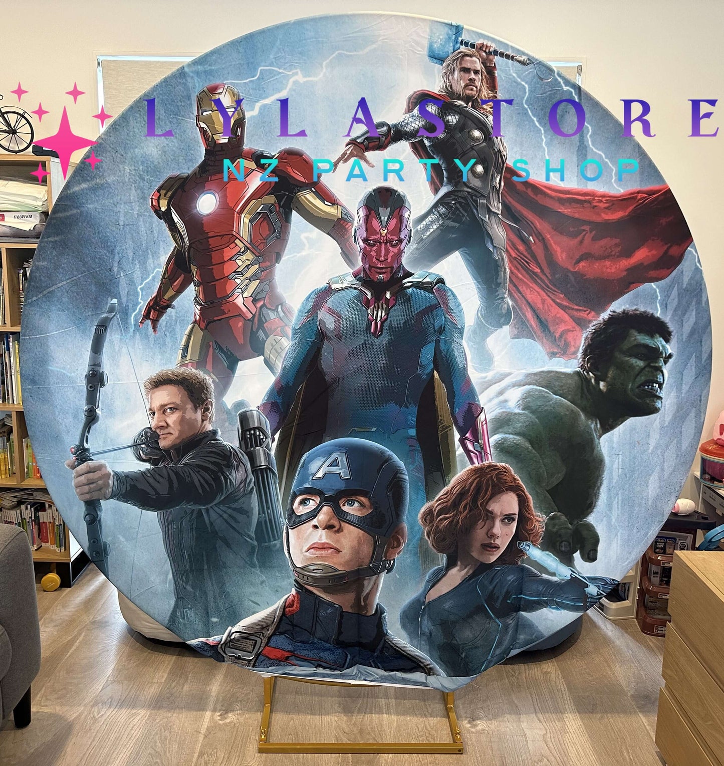 superhero-birthday-backdrop-banner-hire-auckland-lylastore.com