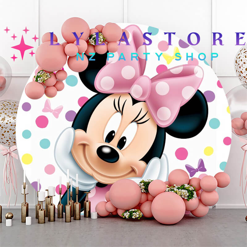 minnie-birthday-backdrop-banner-hire-auckland-lylastore.com