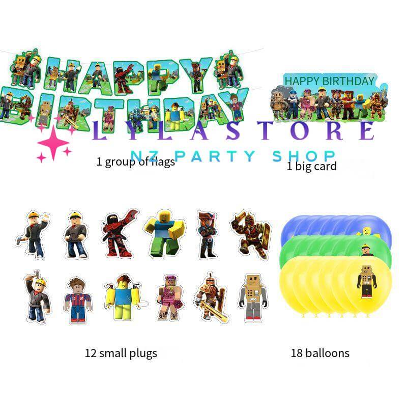 Roblox-green-birthday-decoration-lylastore.com