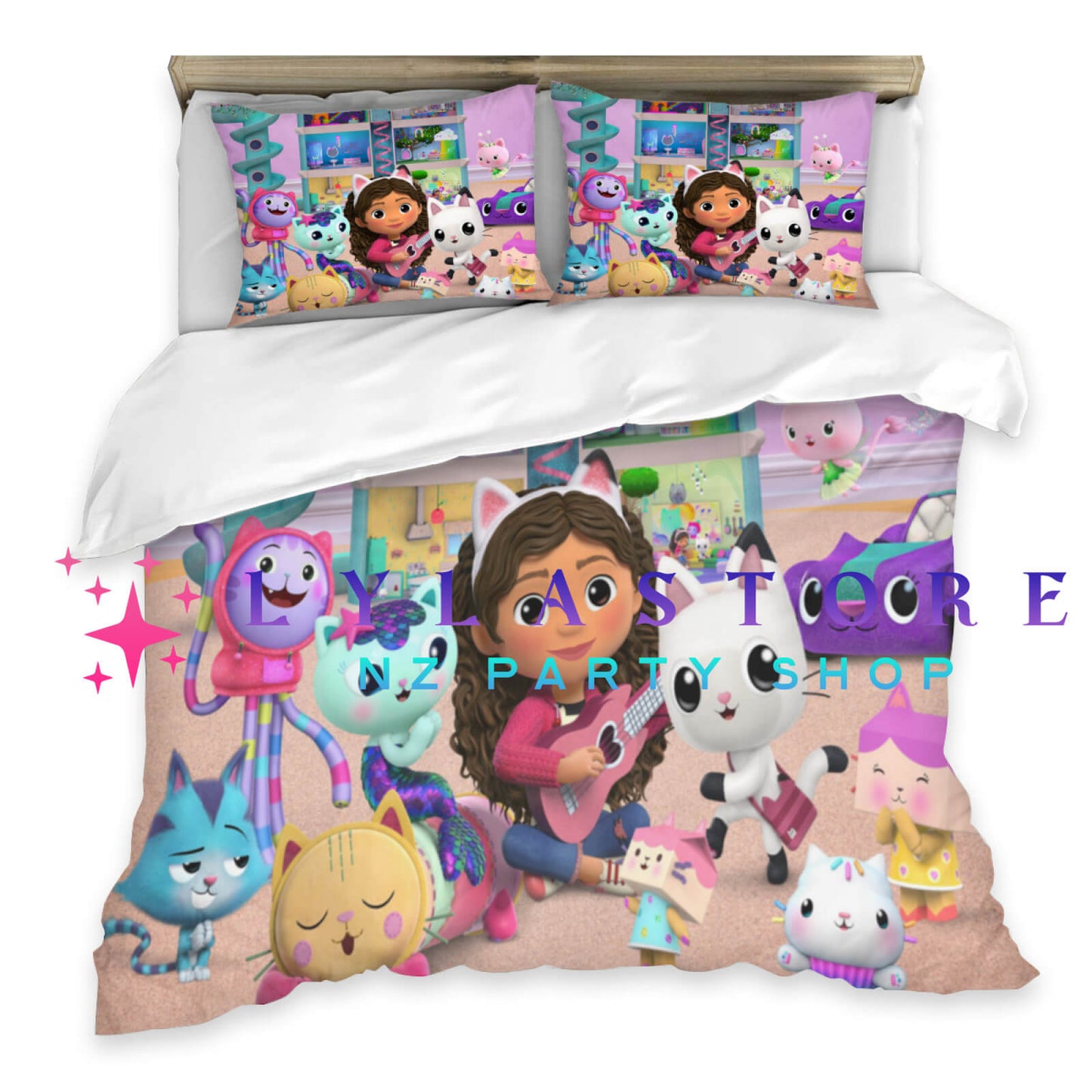 gabby-dollhouse-duvet-cover-pillow-nz-lylastore.com