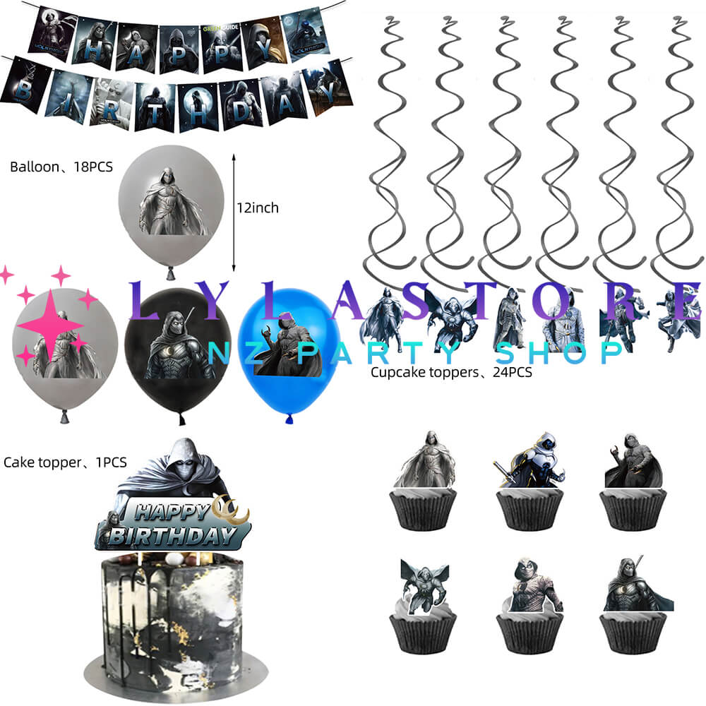 Moon Knight Birthday Party Balloon Decoration Set