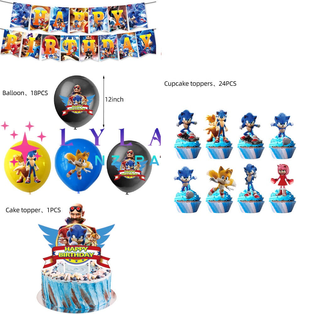 sonic-banner-birthday-decoration-lylastore.com