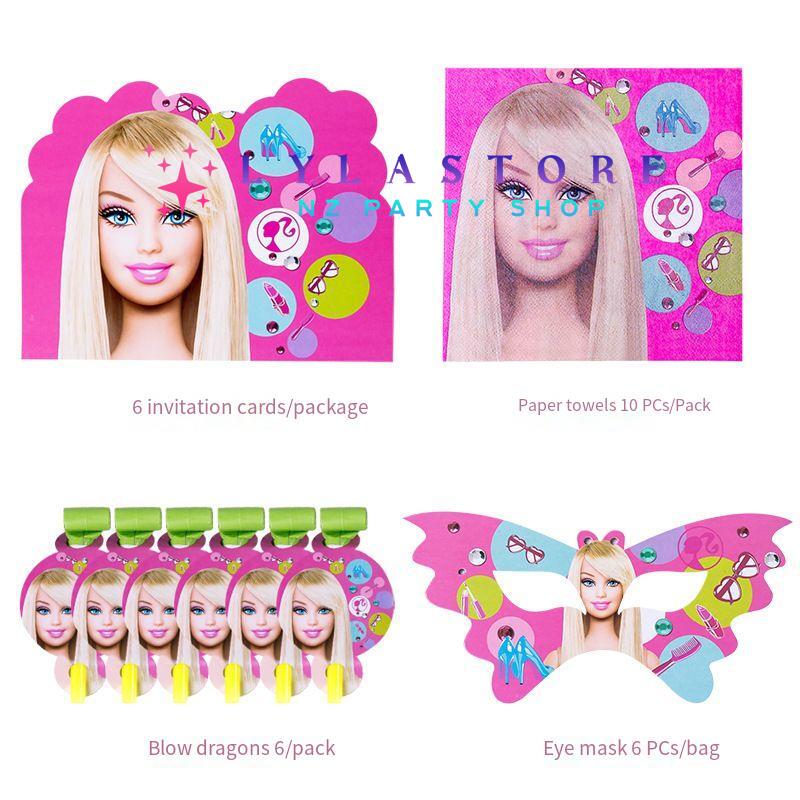 barbie-princess-card-mask-towel-birthday-decoration-lylastore.com