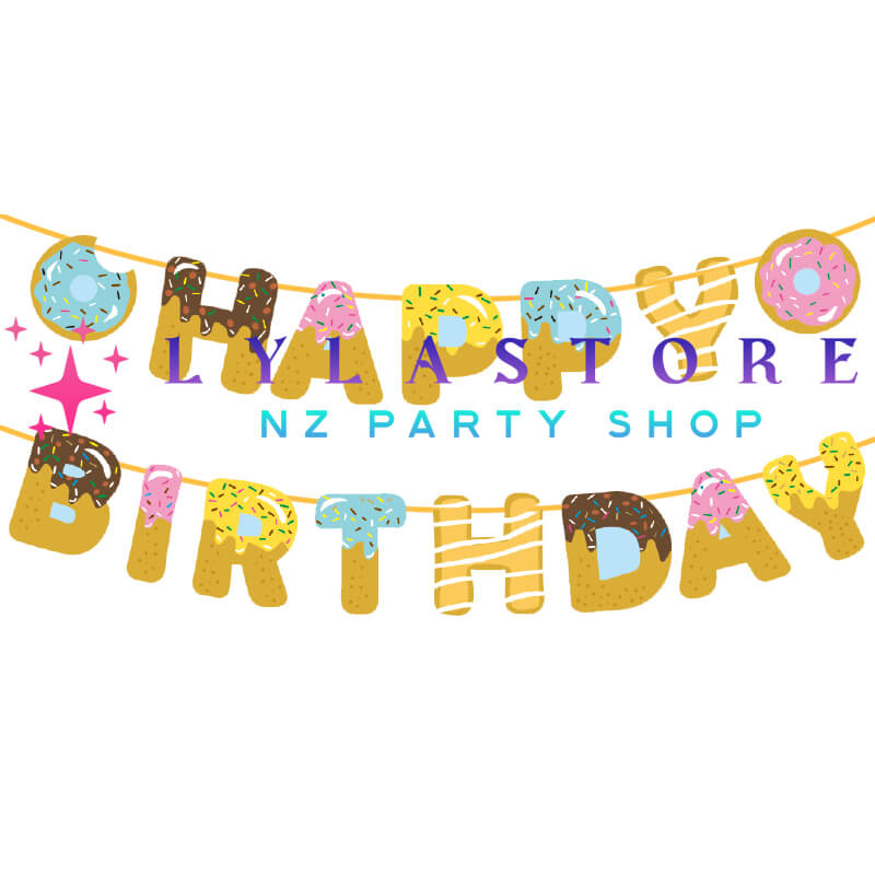 donut-banner-birthday-decoration-lylastore.com