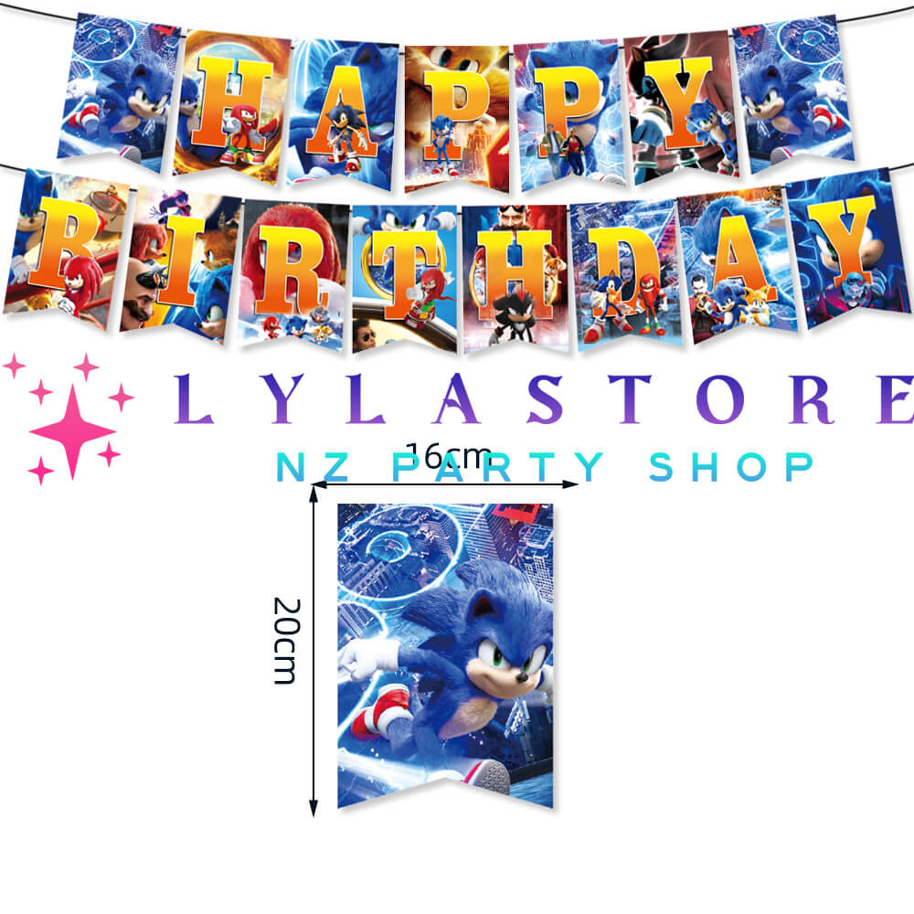 sonic-banner-birthday-decoration-lylastore.com