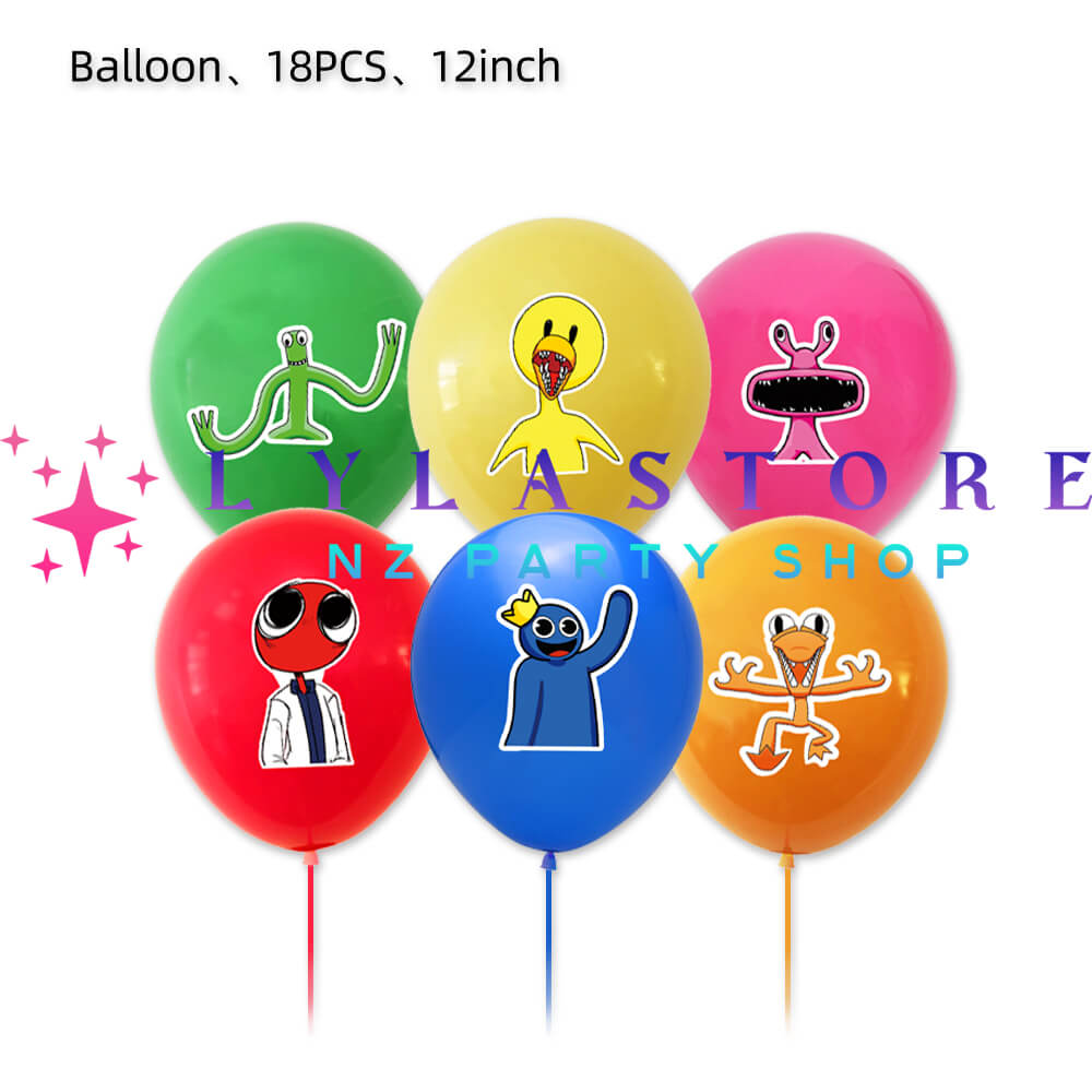 Rainbow Friends Roblox Themed Birthday Party Balloon Pack Decorations