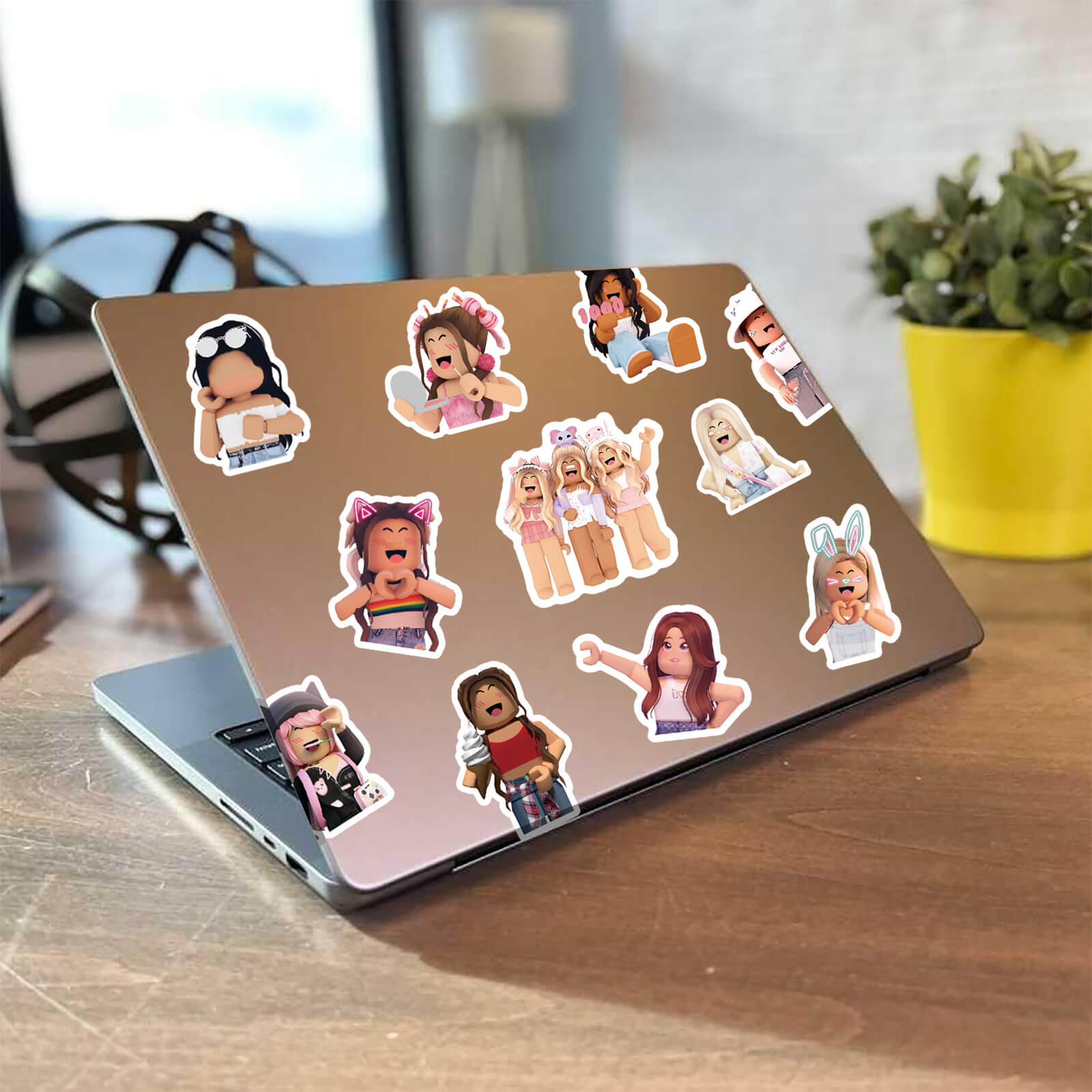 50Pcs Roblox Pink Sticker Set featuring vibrant, fun designs perfect for decorating laptops, water bottles, and notebooks - PARTYMART NZ