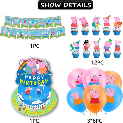 Peppa Pig Birthday Party Balloon Decoration Set