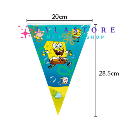 145Pcs SpongeBob SquarePants Birthday Party Decorations