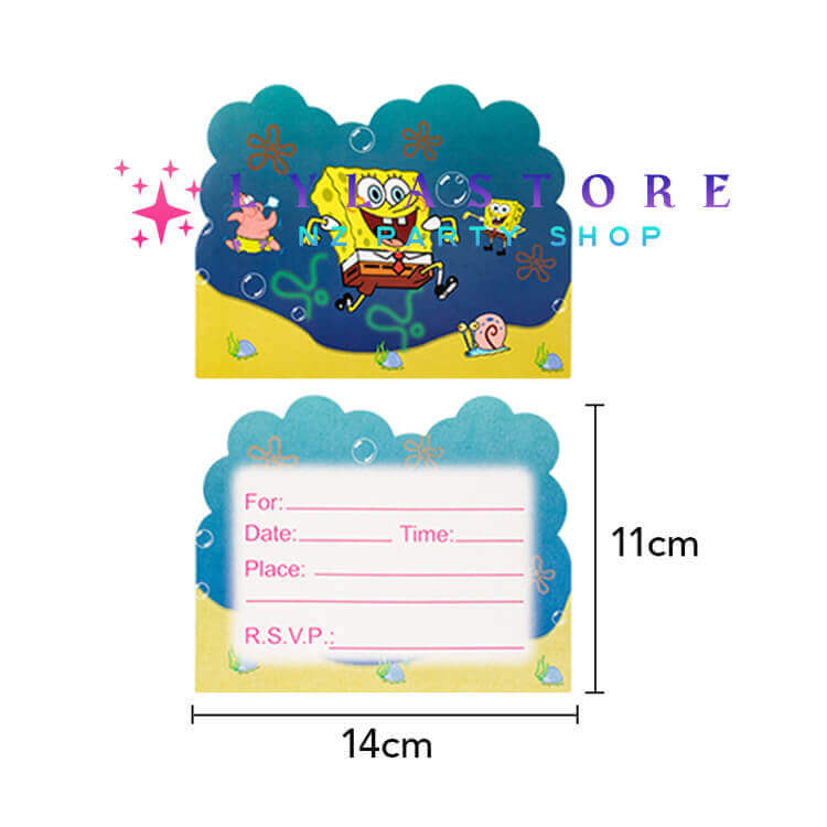 145Pcs SpongeBob SquarePants Birthday Party Decorations