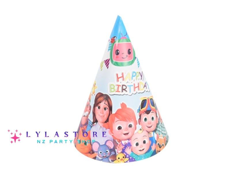 cocomelon-party-6pcshats-birthday-decoration-lylastore-partymart