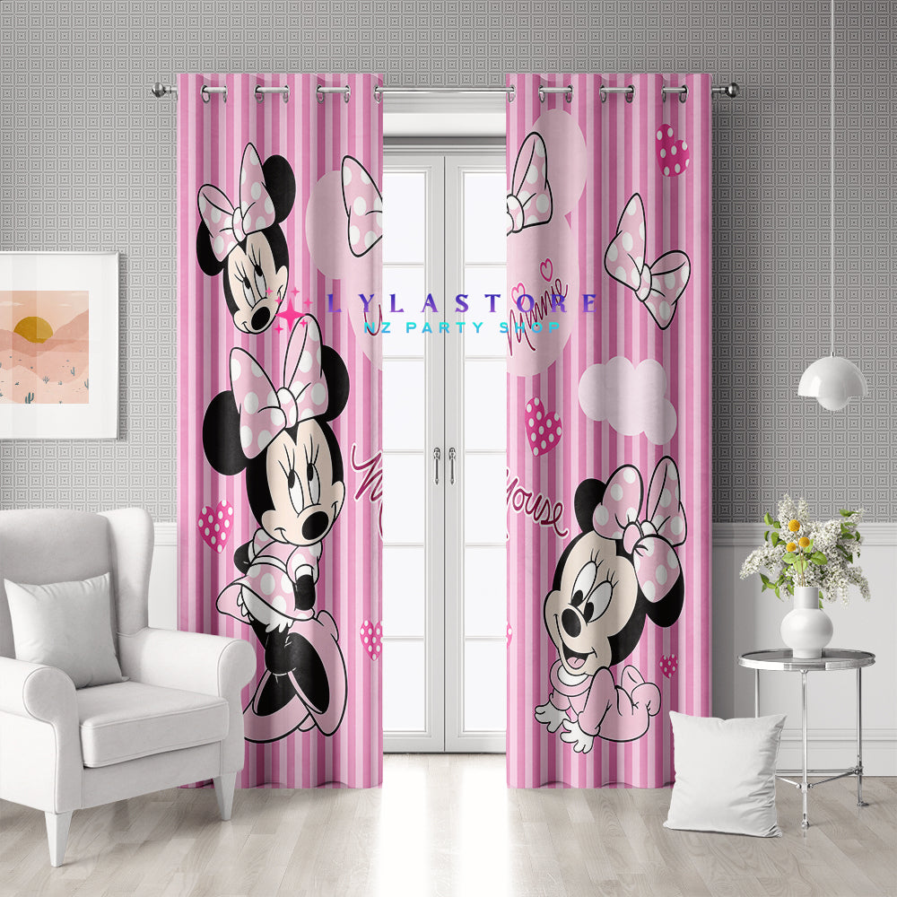 disney-minnie-curtain-blind-home-living-nz-lylastore.com