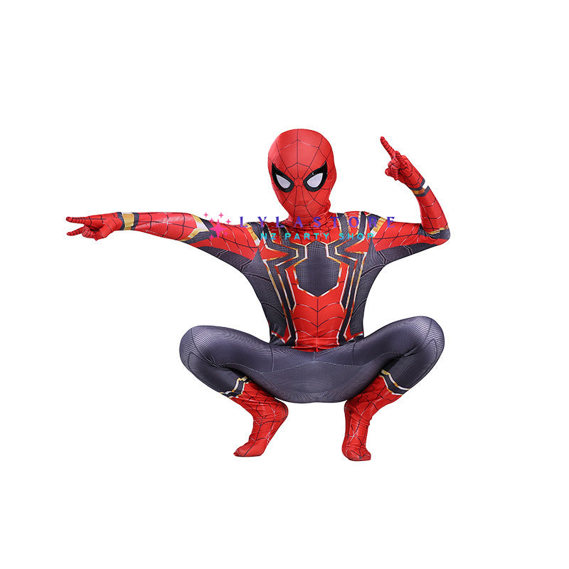 Spiderman Costume Mask Set for adults and kids showcasing classic and Miles Morales designs - PARTYMART NZ