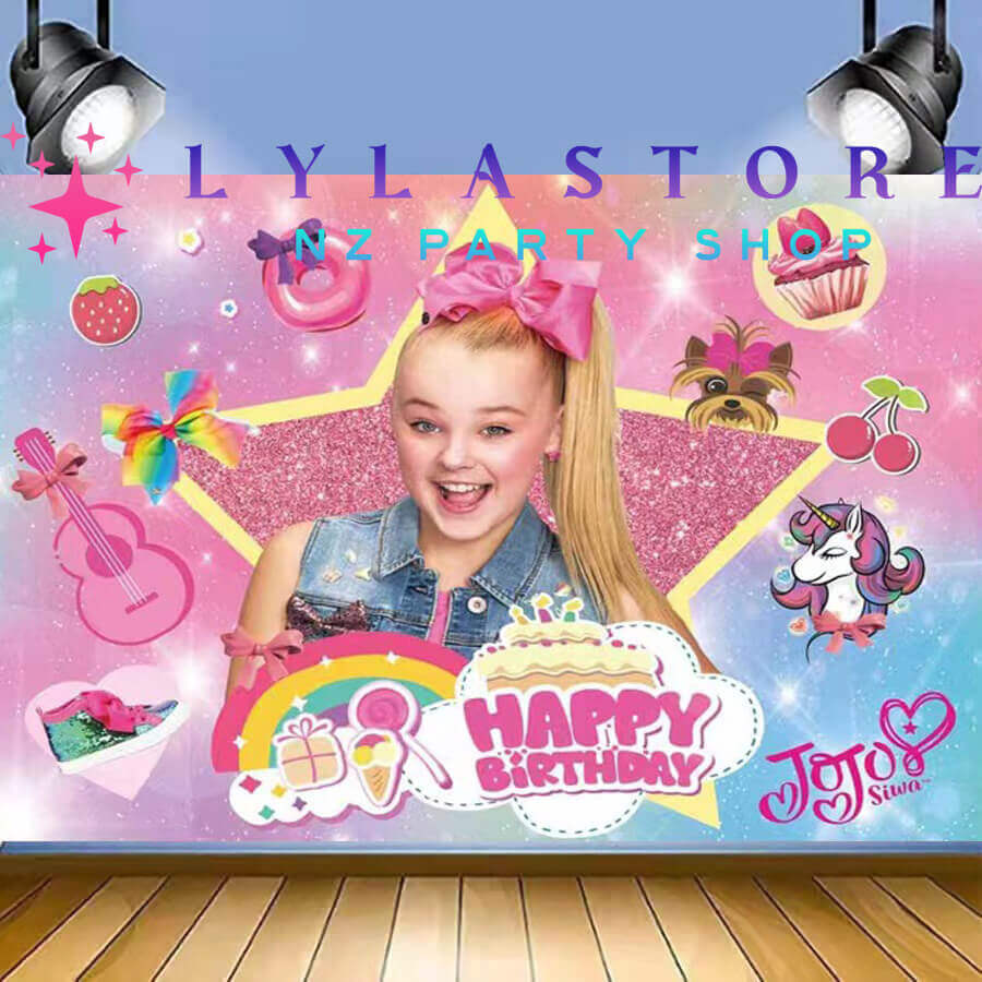 JoJo Siwa Birthday Backdrop - Perfect for JoJo-themed Parties and Events