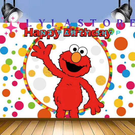 Sesame Street Birthday Party Backdrop | Banner - 54