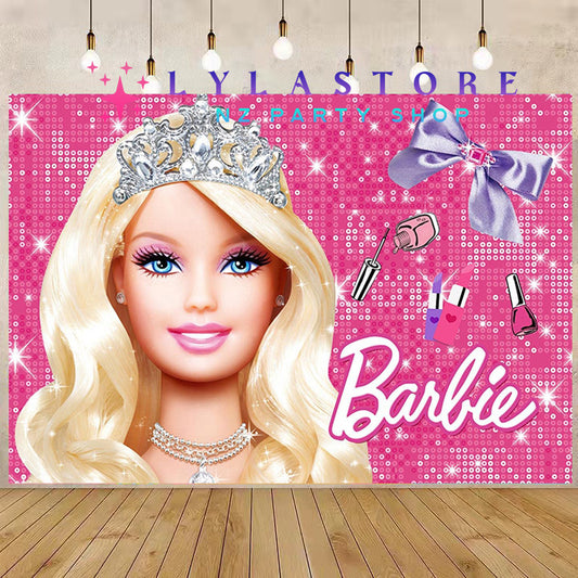 Barbie Birthday Party Backdrop Banner - Perfect Decoration | PARTYMART 