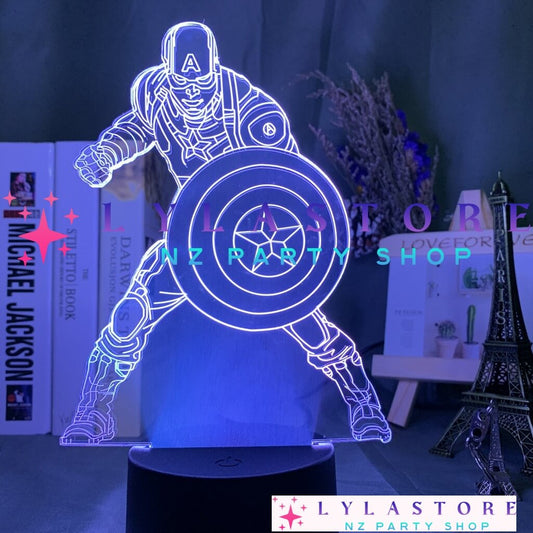 Captain-America-Marvel-Superhero-3D-Led-Night-Light-Figure-lylastore