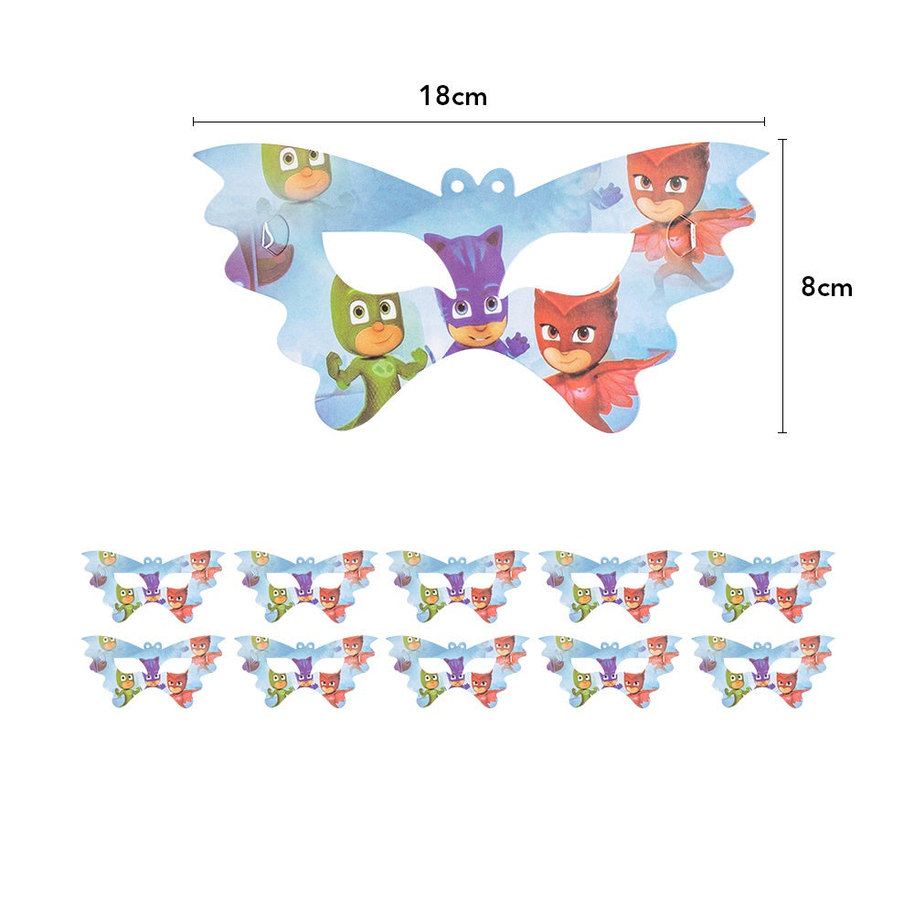 145Pcs PJ Masks Birthday Party Decorations