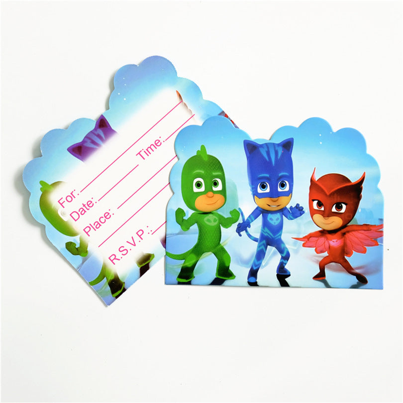 145Pcs PJ Masks Birthday Party Decorations