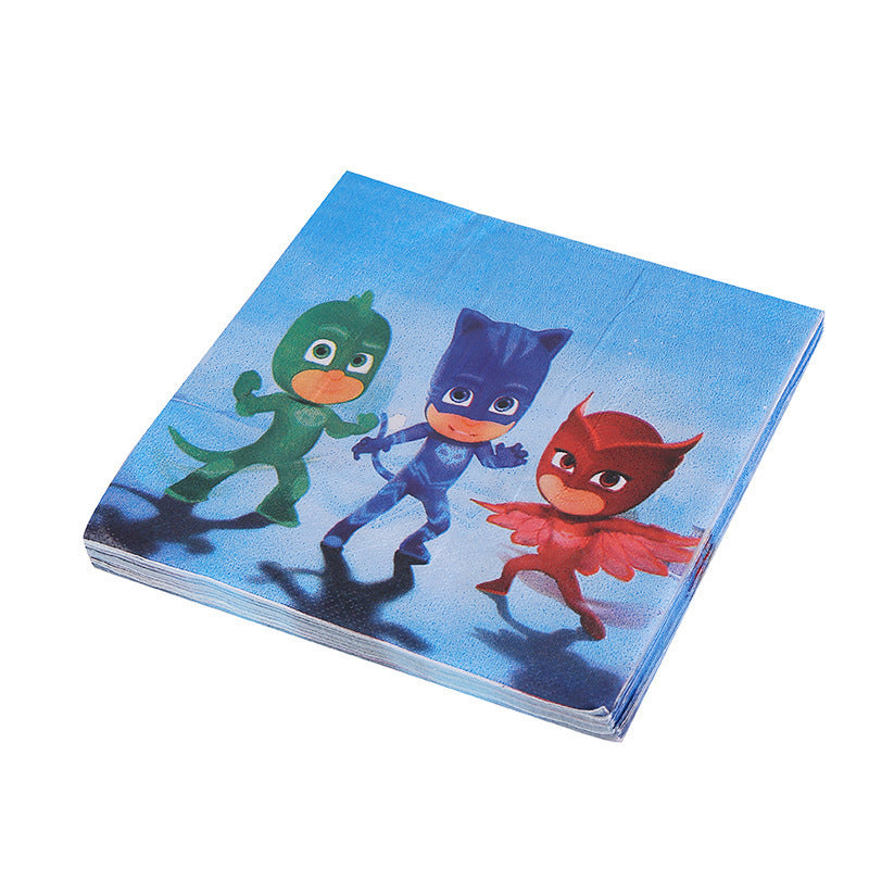 145Pcs PJ Masks Birthday Party Decorations