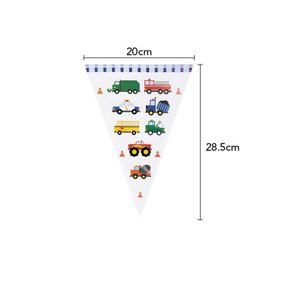 145Pcs Truck and Car Birthday Party Decorations