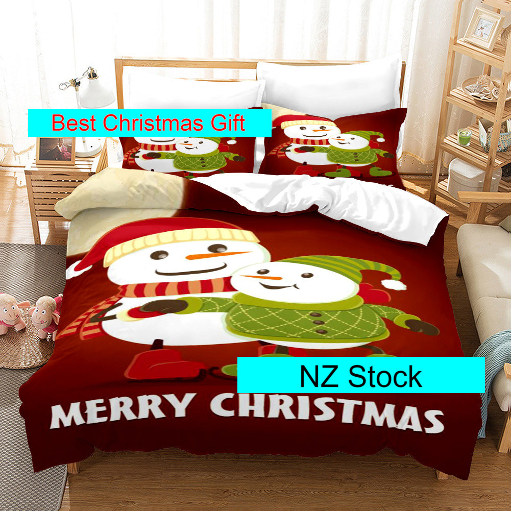 Christmas Snowman Duvet Set - lylastore