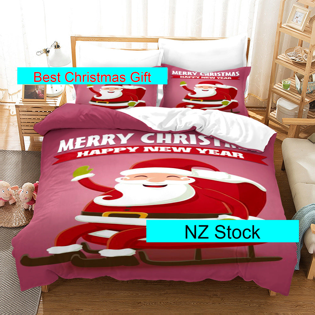 Christmas Santa Duvet Set - lylastore