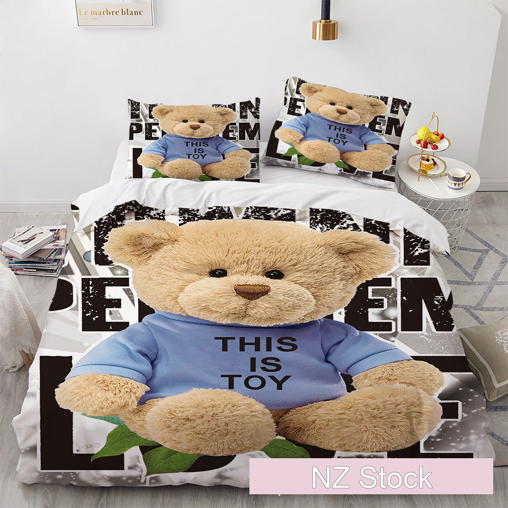 Bear Duvet Set - lylastore