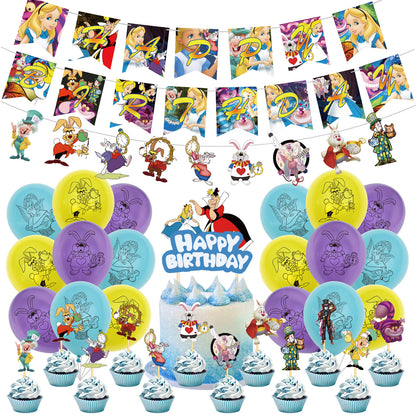 Disney Alice Birthday Party Balloon Pack Decorations