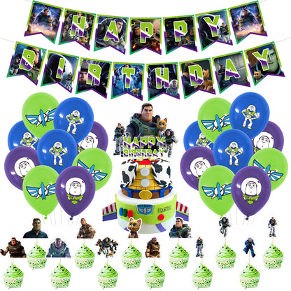 Toy Story - Buzz Lightyear Birthday Party Pack Decorations - lylastore