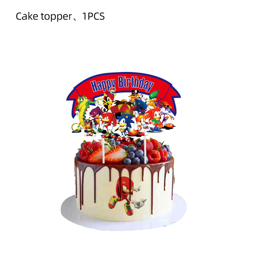 Sonic Birthday Cake Topper - Perfect for Kids' Birthday Party - Shop Now on lylastore.com