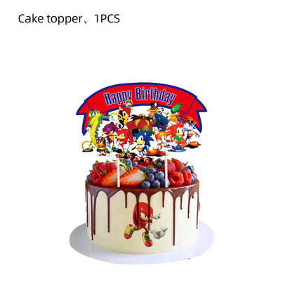 Sonic Birthday Cake Topper - Perfect for Kids' Birthday Party - Shop Now on lylastore.com