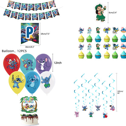 Disney Stitch Birthday Party Balloon Decoration Set - lylastore